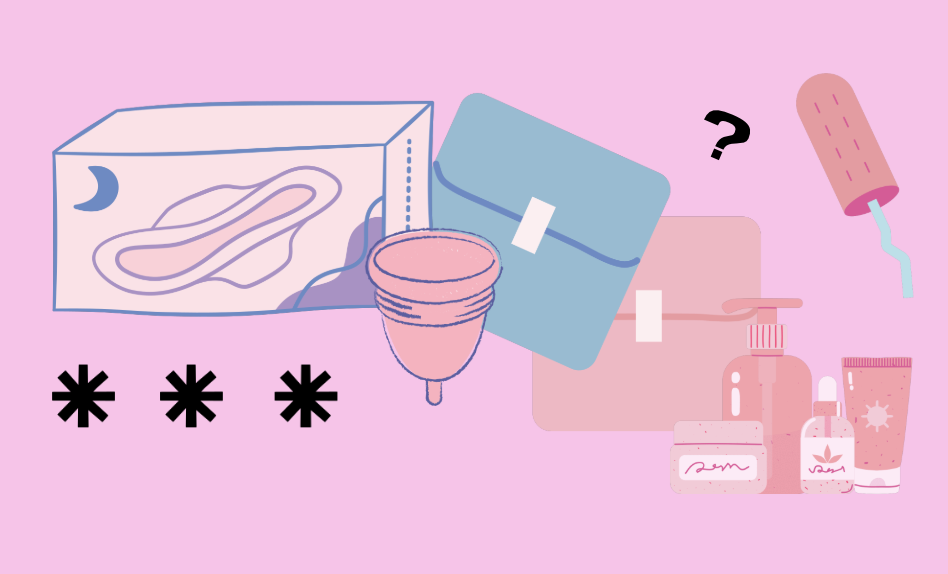 Illustrated overview of period products